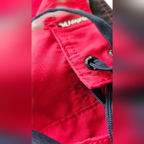Hurley Red Board Shorts Quick-Dry Swimwear - Size 36 - Picture 7 of 7